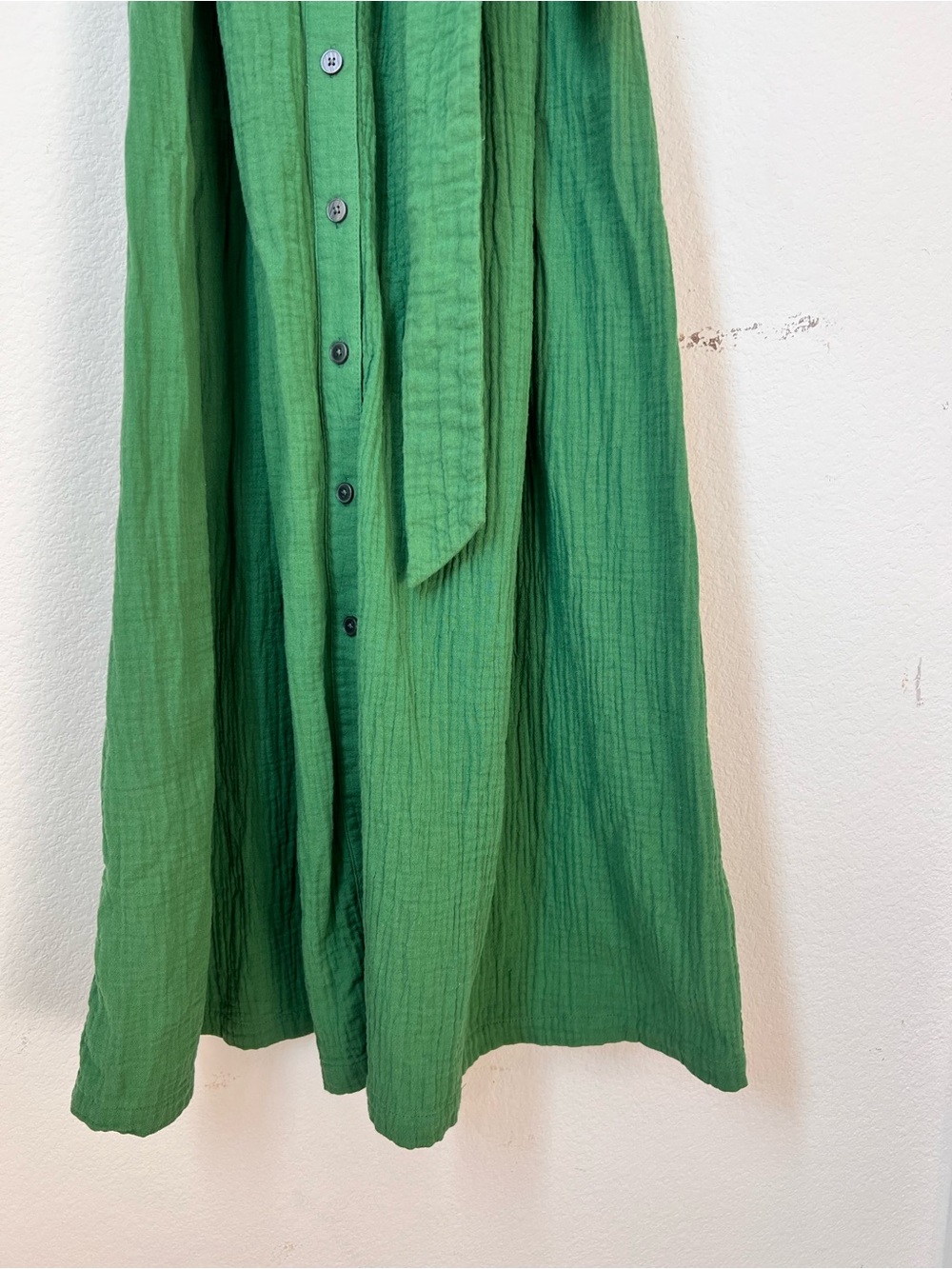 Boden Amber Paradise Green Double Cloth Midi Dress Women's 8R 100% Cotton - Picture 4 of 9